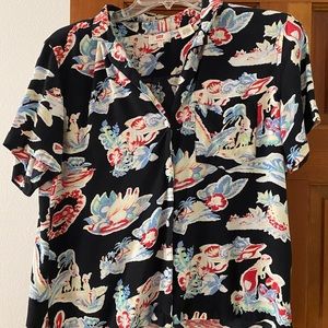Women LEVIS Hawaiian shirt Large